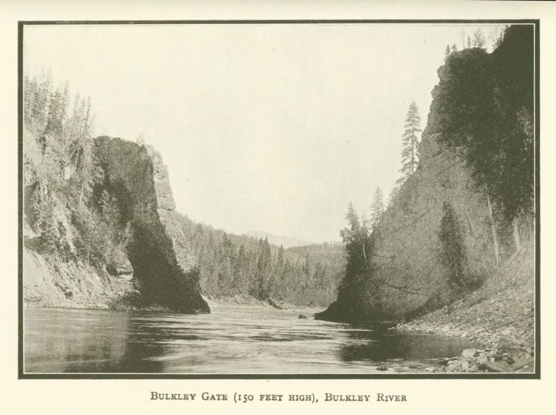 Bulkley Gate (150 feet high), Bulkley River