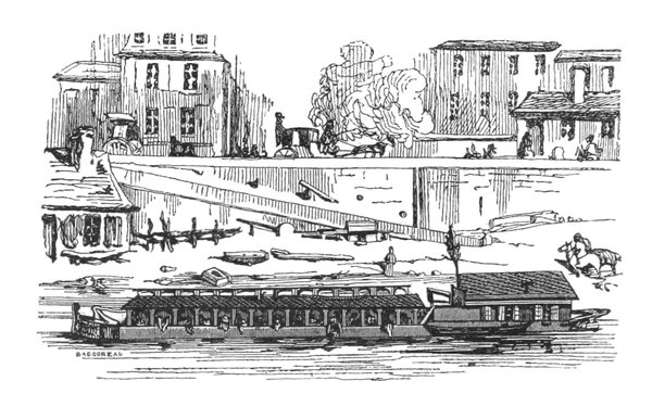 Bateau de Blanchisseuses, au bas du quai des Lunettes