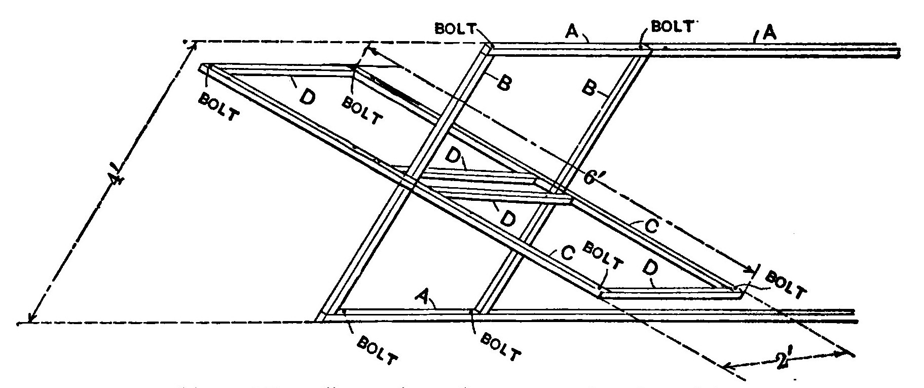 Fig. 15.—Complete framework of rudder.