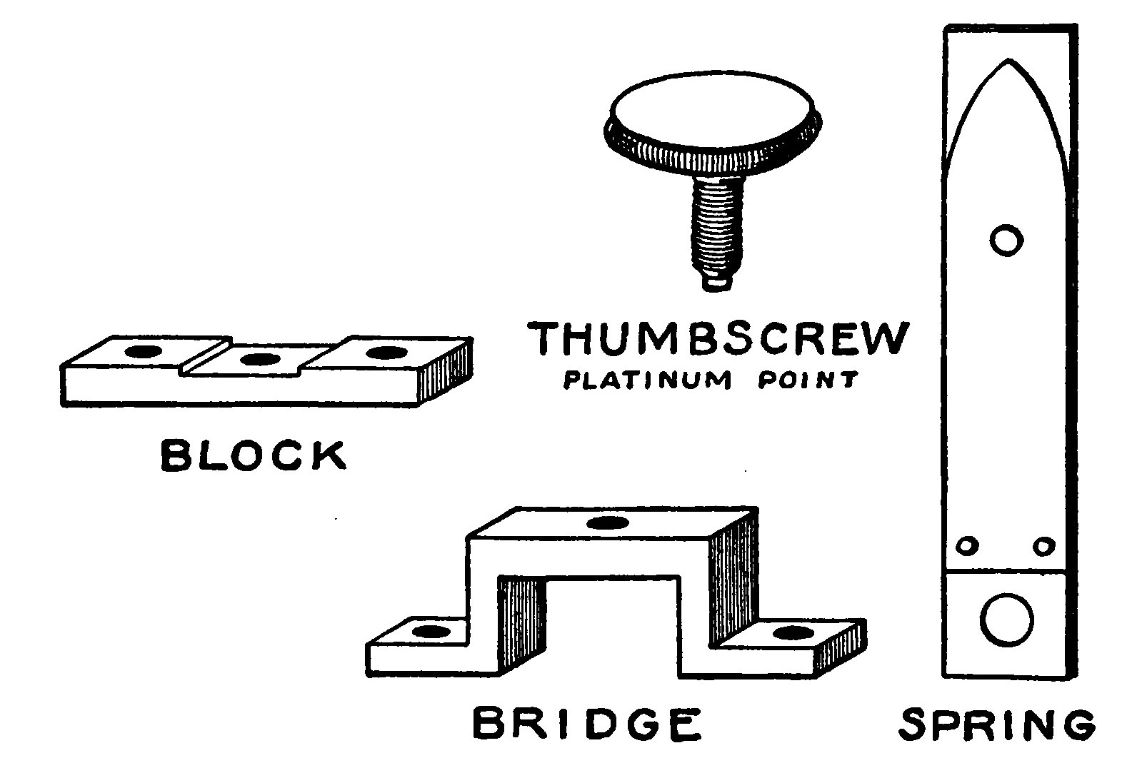 Fig. 164.—Interrupter Parts.