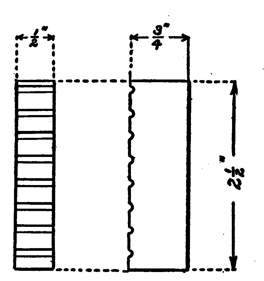 Fig. 319.—Details of the Cross Bars which support the Primary Winding.
