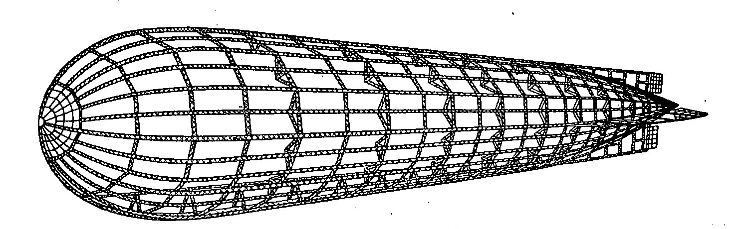 Fig. 18. Aluminum Frame Construction of Zeppelin Hull