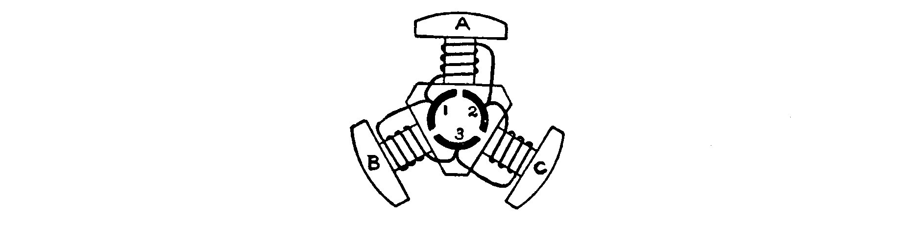 FIG. 63.—Showing how the Coils on a Three-pole Armature are connected to the Commutator.