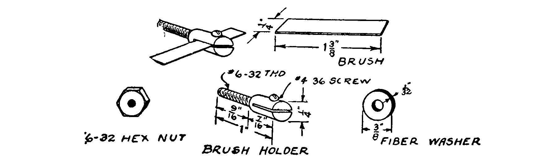 FIG. 67.—The Brushes and Brush Holder.