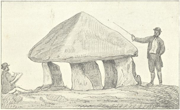No. 6.  Side view of Bodowyr Cromlech