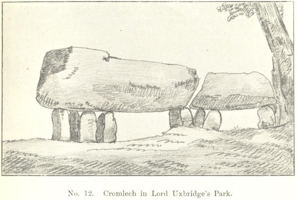 No. 12.  Cromlech in Lord Uxbridge’s Park