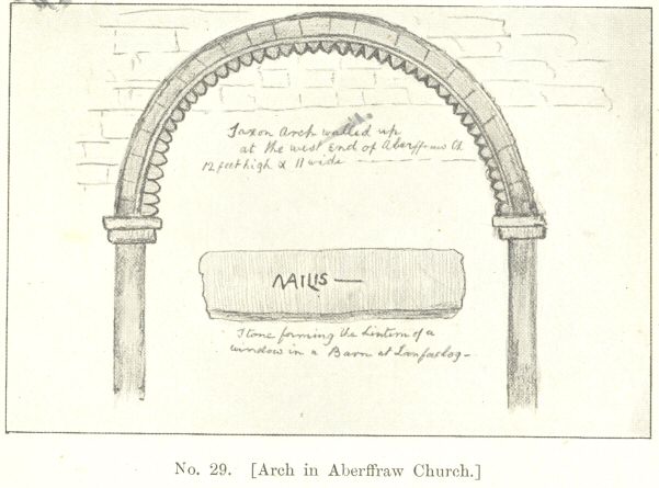 No. 29.  [Arch in Aberffraw Church.]