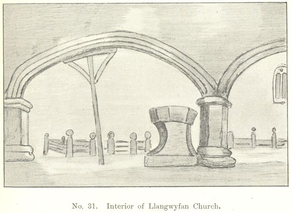 No. 31.  Interior of Llangwyfan Church