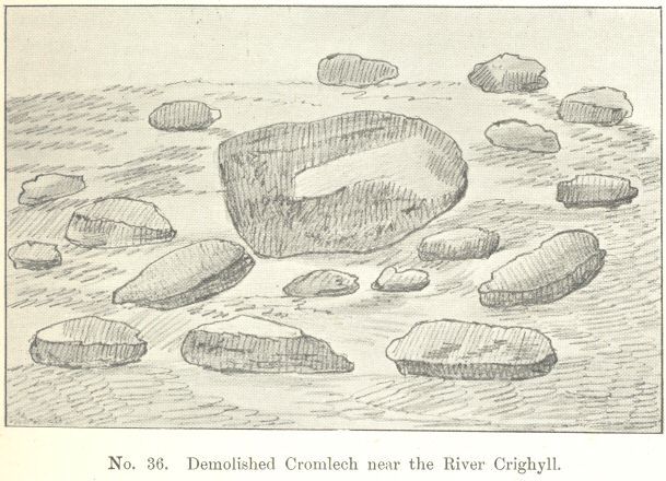 No. 36.  Demolished Cromlech near the River Crighyll