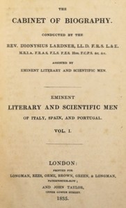 Eminent literary and scientific men of Italy, Spain, and Portugal. Vol. 1 (of 3)