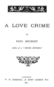 A Love Crime书籍封面