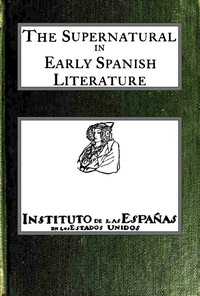 The supernatural in early Spanish literature