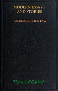 Modern Short Stories, by Frederick Houk Law--A Project Gutenberg eBook