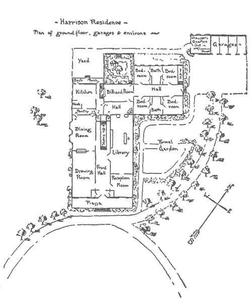 Plan of Harrison Residence