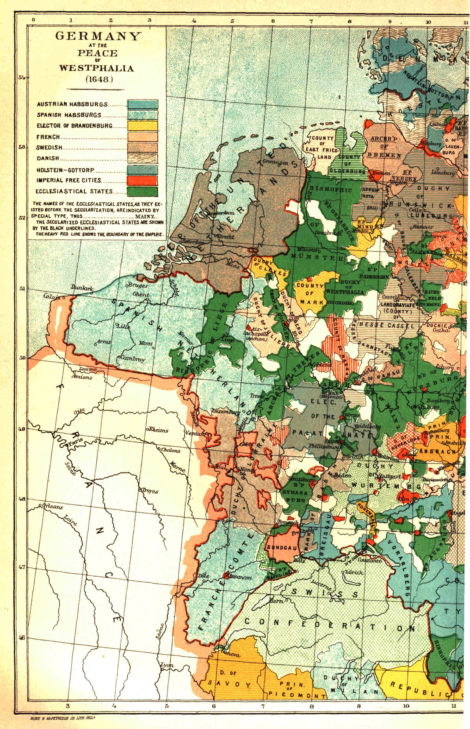 Germany at the peace of Westphalia.