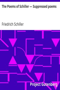 The Poems of Schiller — Suppressed poems书籍封面