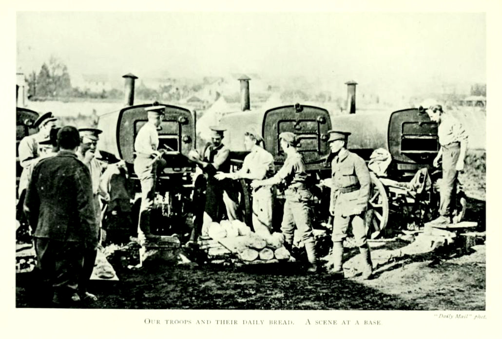 Our troops and their daily bread. A scene at a base.