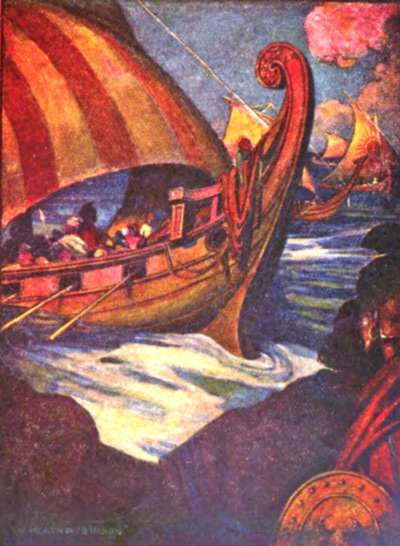 Many were the heroes who sailed away from Greece (page 5)
