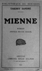 Mienne: roman书籍封面