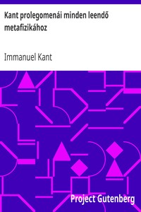 Kant prolegomenái minden leendő metafizikához