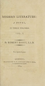 Modern literature: a novel, Volume 1 (of 3)
