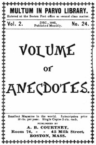 Volume of anecdotes书籍封面