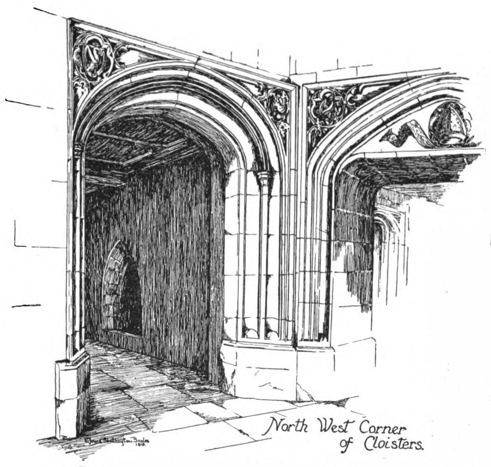 North West Corner of Cloisters