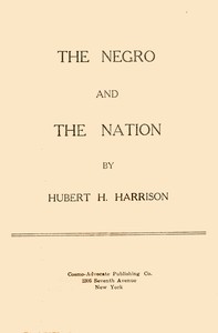 The Negro and the nation