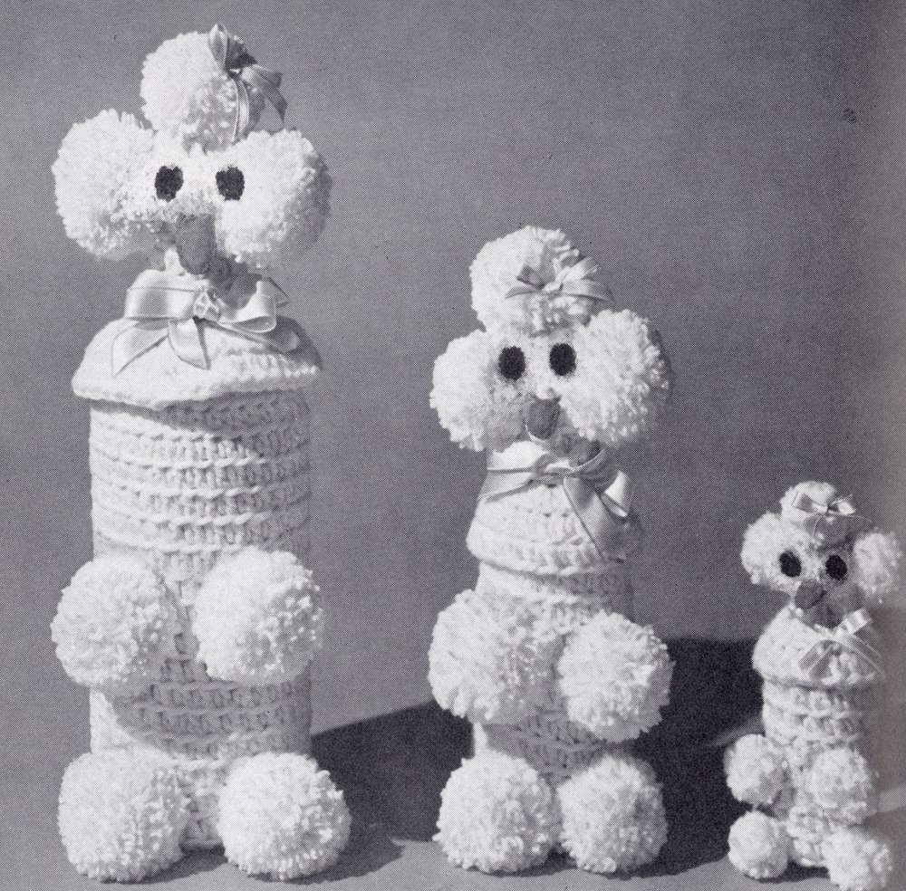 Three knit poodles