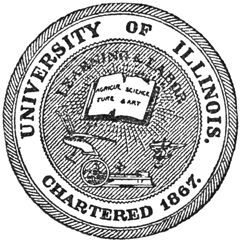 UNIVERSITY OF ILLINOIS.       CHARTERED 1867.