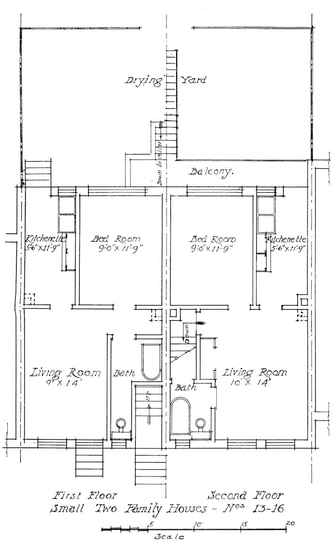 Small Two Family Houses—Nᵒˢ 13–16