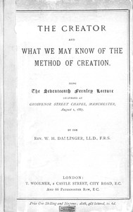 The Creator, and what we may know of the method of creation