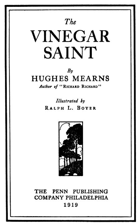 The Vinegar Saint  Project Gutenberg