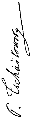 P. Tschaïkovsky signature