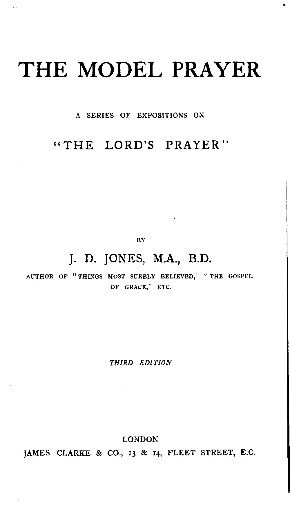 The model prayer  Project Gutenberg