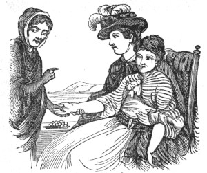 Gypsy telling fortunes