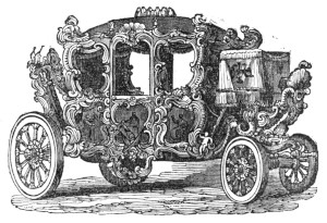 elaborately decorated carriage