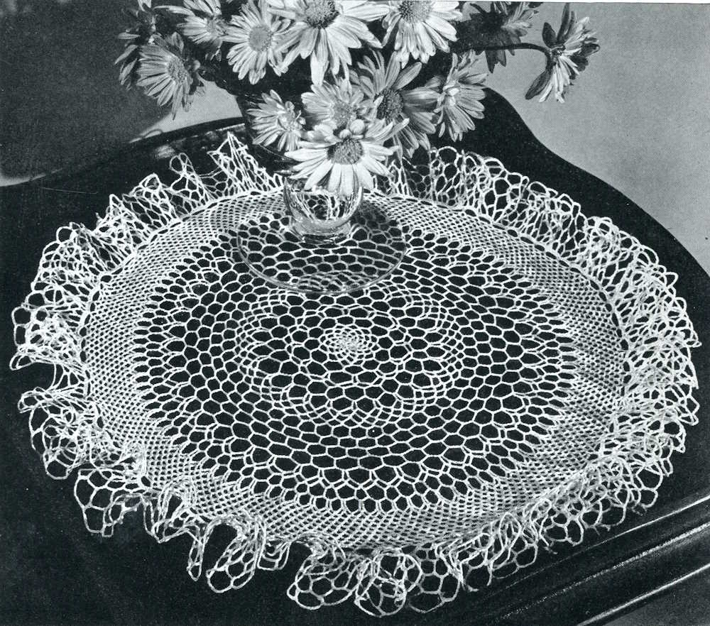Sea froth doily