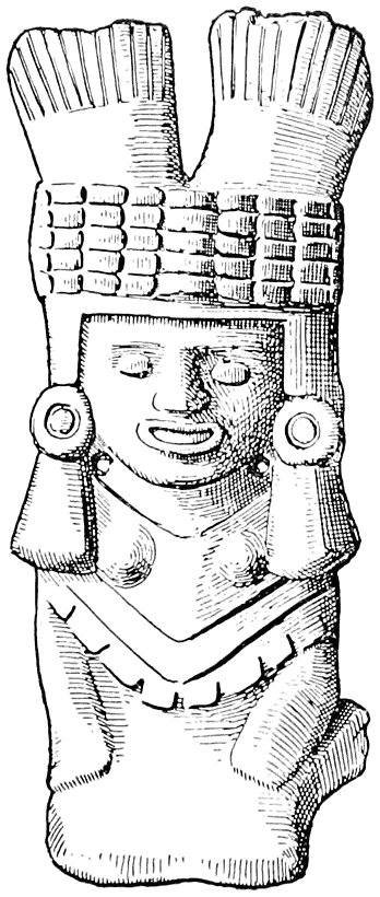 Stone figure of Xochiquetzal.