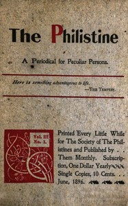 The Philistine :  a periodical for peculiar persons (Vol. III, No. 1, June 1896)