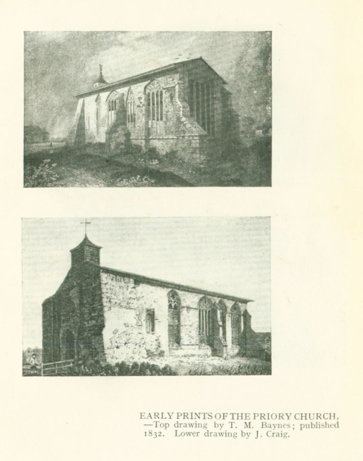 EARLY PRINTS OF THE PRIORY CHURCH.
