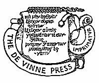 The DE VINNE Motif.