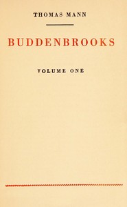 Buddenbrooks, volume 1 of 2