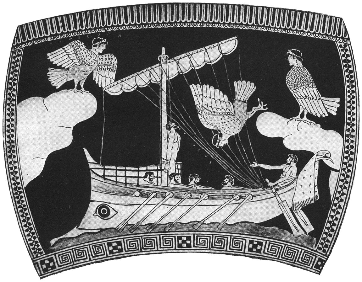 21. Odysseus en de Sirenen.