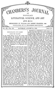 Chambers's Journal of Popular Literature, Science, and Art, fifth series, no. 138, vol. III, August 21, 1886
