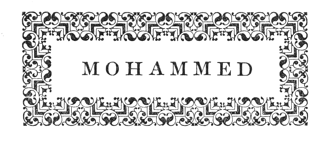 Decorated half-title page MOHAMMED