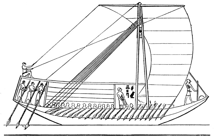 Large Nile Barge Still in Use