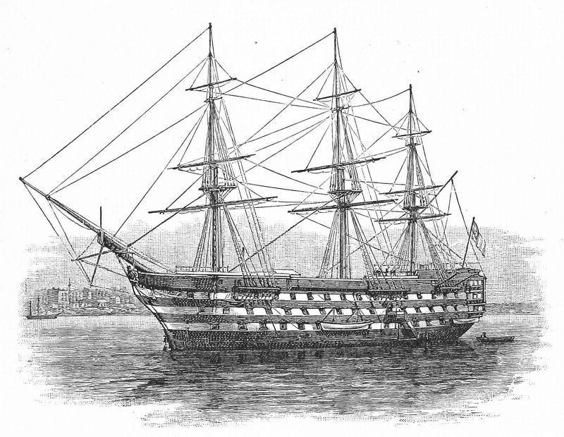 Flagship at anchor