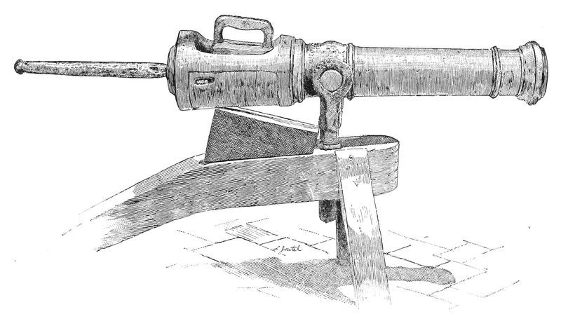 Drawing of gun