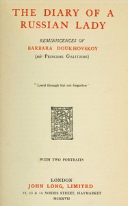 The diary of a Russian lady, Barbara Doukhovskoy